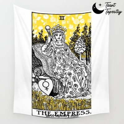 A Floral Tarot Print - The Empress Wall Tapestry Offical Tarot Tapestries Merch