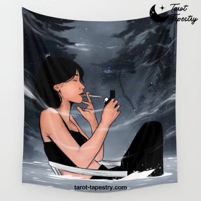 A healing cigarette Wall Tapestry Offical Tarot Tapestries Merch