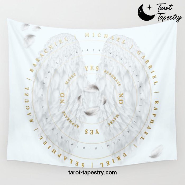 Angelic Connections | Pendulum Board Wall Tapestry Offical Tarot Tapestries Merch