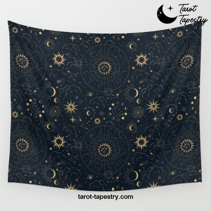 Astrology pattern Wall Tapestry Offical Tarot Tapestries Merch