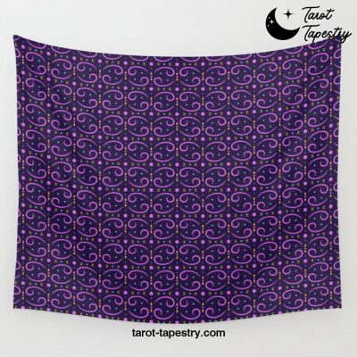 Cancer Zodiac Print Wall Tapestry Offical Tarot Tapestries Merch