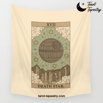 "Death Star" by Thiago Correa Wall Tapestry Offical Tarot Tapestries Merch