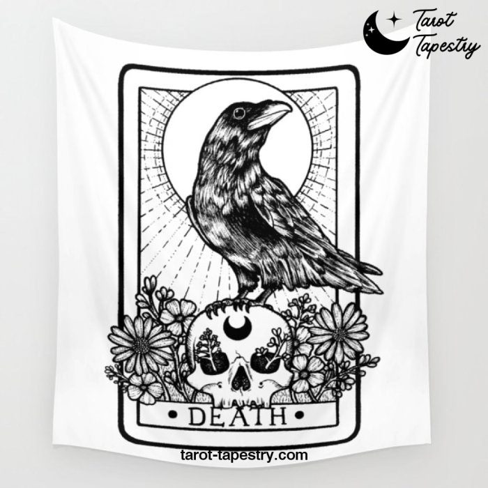 Death Tarot Card Wall Tapestry Offical Tarot Tapestries Merch