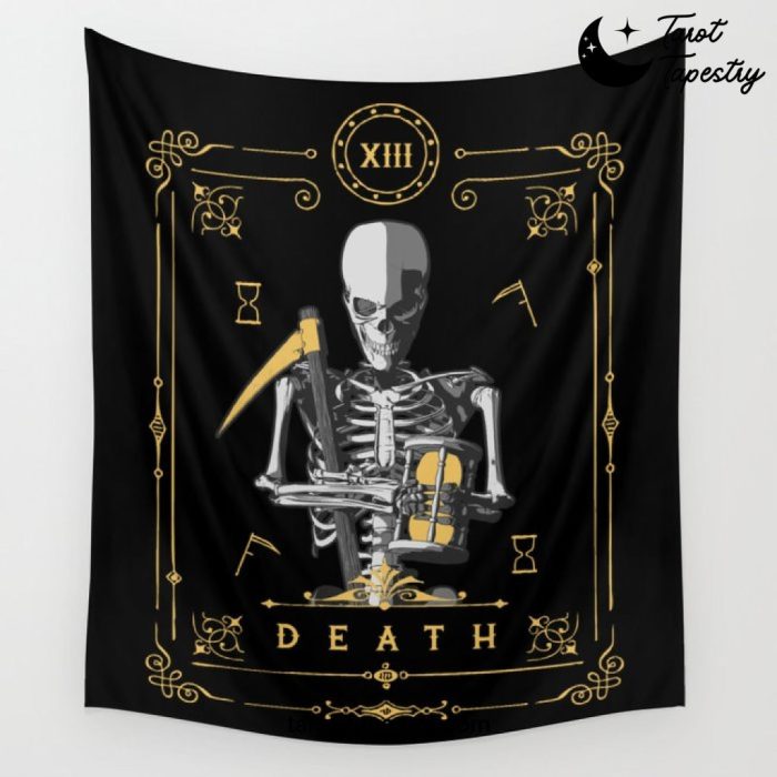 Death XIII Tarot Card Wall Tapestry Offical Tarot Tapestries Merch