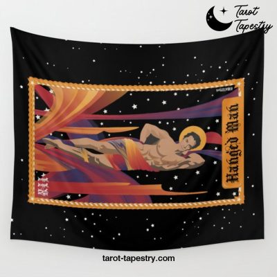 Keanu as The Hanged Man Wall Tapestry Offical Tarot Tapestries Merch