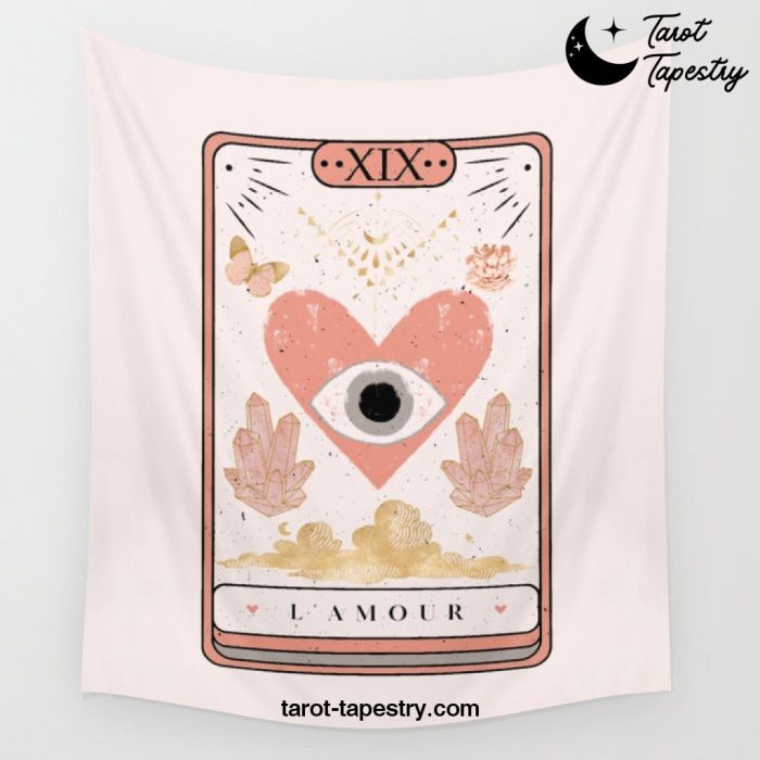 L'amour Love Heart Tarot Wall Tapestry Offical Tarot Tapestries Merch