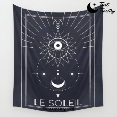 Le Soleil or The Sun Tarot Wall Tapestry Offical Tarot Tapestries Merch