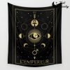 L'Empereur or The Imperator Tarot Gold Wall Tapestry Offical Tarot Tapestries Merch