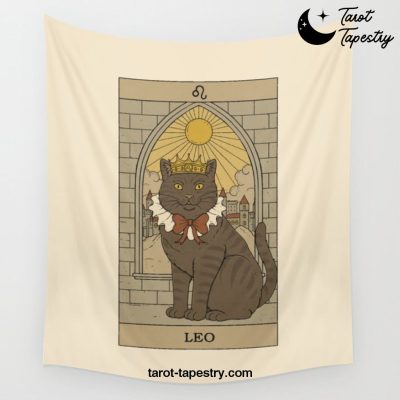 Leo Cat Wall Tapestry Offical Tarot Tapestries Merch