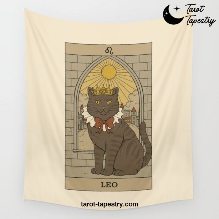 Leo Cat Wall Tapestry Offical Tarot Tapestries Merch