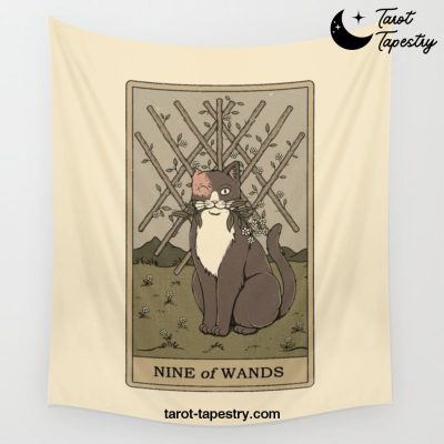 Nine of Wands Wall Tapestry Offical Tarot Tapestries Merch