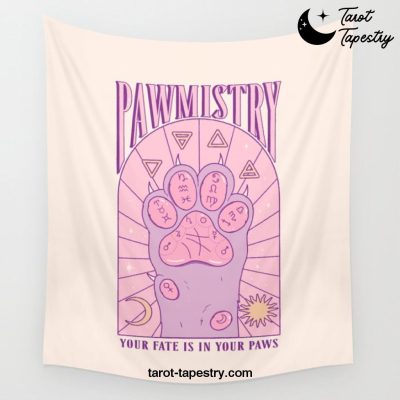 Pawmistry Wall Tapestry Offical Tarot Tapestries Merch