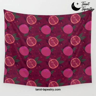 Pomegranate Pattern Small Wall Tapestry Offical Tarot Tapestries Merch