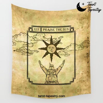 Praise The Sun - Tarot Solaire Wall Tapestry Offical Tarot Tapestries Merch