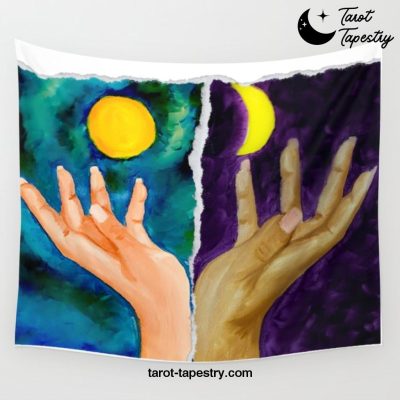 Sun & Moon Wall Tapestry Offical Tarot Tapestries Merch