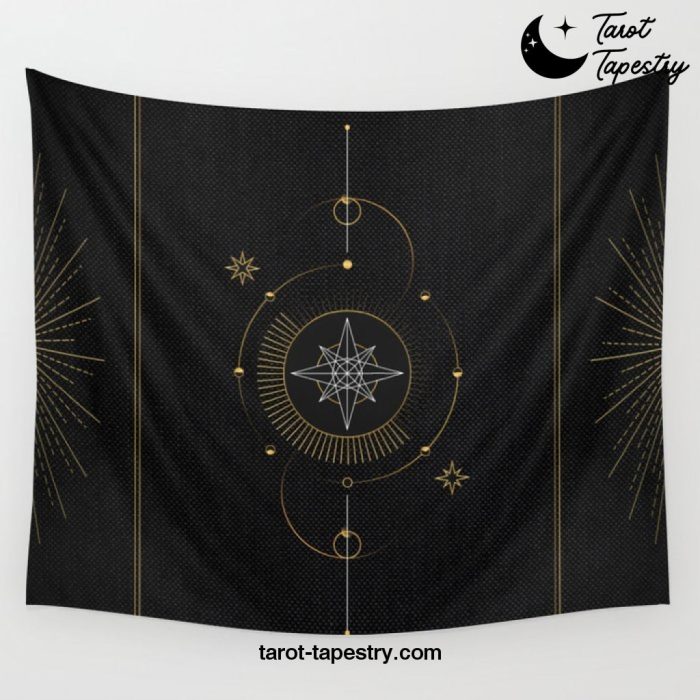 Tarot geometric #3: North star Wall Tapestry Offical Tarot Tapestries Merch