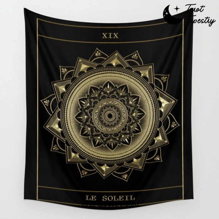 Tarot Sun Mandala Wall Tapestry Offical Tarot Tapestries Merch