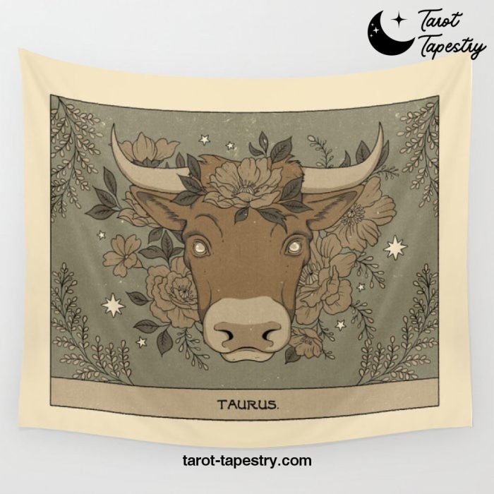Taurus Wall Tapestry Offical Tarot Tapestries Merch