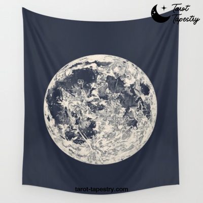 Telescopic Appearance of the Moon Wall Tapestry Offical Tarot Tapestries Merch