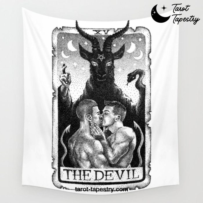 The Devil Tarot Wall Tapestry Offical Tarot Tapestries Merch