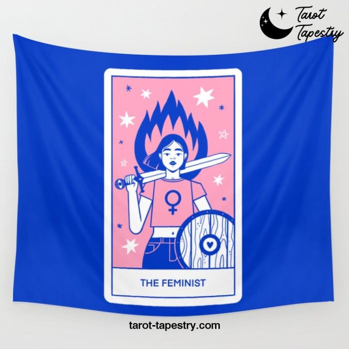 The Feminist tarot Wall Tapestry Offical Tarot Tapestries Merch