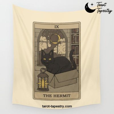 The Hermit - Cats Tarot Wall Tapestry Offical Tarot Tapestries Merch