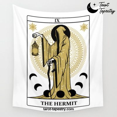 The Hermit Wall Tapestry Offical Tarot Tapestries Merch