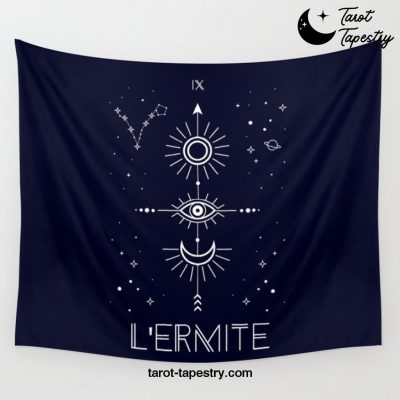 The Hermite or L'Ermite Tarot Wall Tapestry Offical Tarot Tapestries Merch
