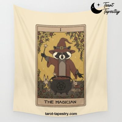 The Magician - Raccoons Tarot Wall Tapestry Offical Tarot Tapestries Merch