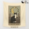 The Waning Moon Cat Wall Tapestry Offical Tarot Tapestries Merch