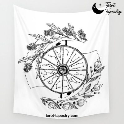 The Wheel of Fortune Wall Tapestry Offical Tarot Tapestries Merch