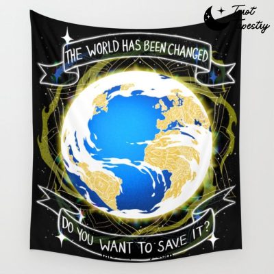 The World v3 Wall Tapestry Offical Tarot Tapestries Merch