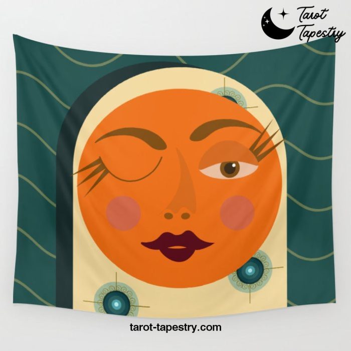 Woman in the Sun Wall Tapestry Offical Tarot Tapestries Merch