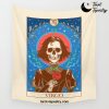 Zodiac sign dark gothic tarot card Virgo #color Wall Tapestry Offical Tarot Tapestries Merch