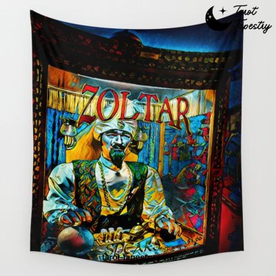 Zoltar Speaks Design By Jameson Bondd Wall Tapestry Offical Tarot Tapestries Merch