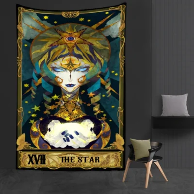 Western Witch Tarot Card Tapestry
